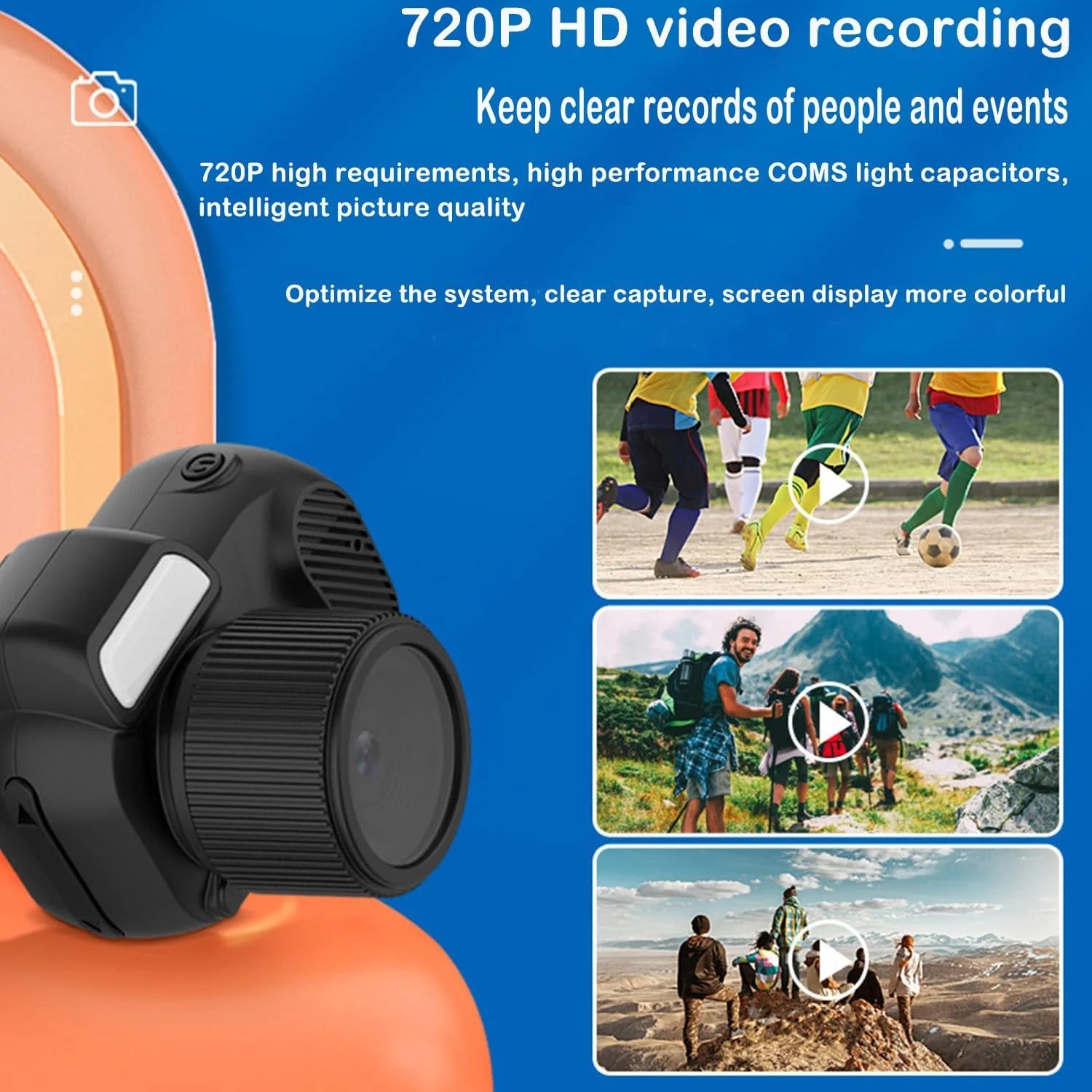 , Mini Camera Keychain, Mini , HD Mini Sport Camera, Key Chain Mini Camera, Portable Camera Keychain