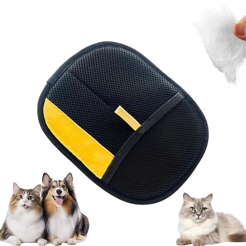 Double Pet Electrostatic Hair Removal Gloves Cat Hair Removal Brush Adhesive Gloves Cat Hair Comb Washing Hair Removal Grooming
